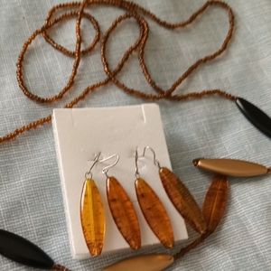 Cosmetic Necklace and earrings